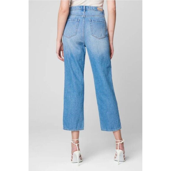 Blank NYC Baxter Rib Cage Jeans Straight Leg with Rips - Picture 4 of 14